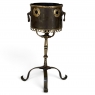 18th Century Dutch Bronze & Copper Tea Kettle Warmer