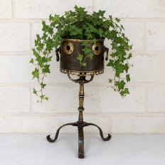 18th Century Dutch Bronze & Copper Tea Kettle Warmer
