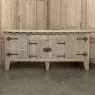 Dutch Neo-Gothic Stripped Oak Buffet with Hand-Forged Ironwork