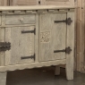 Dutch Neo-Gothic Stripped Oak Buffet with Hand-Forged Ironwork