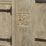 Dutch Neo-Gothic Stripped Oak Buffet with Hand-Forged Ironwork
