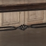 Country French Hand Forged Iron Dining Table With Antique Oak Top