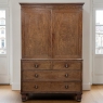 19th Century English Figured Walnut Linen Press ~ Wardrobe
