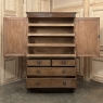 19th Century English Figured Walnut Linen Press ~ Wardrobe
