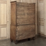 19th Century English Figured Walnut Linen Press ~ Wardrobe