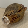 Antique Italian Glazed Terracotta Olive Oil Jar with Spout
