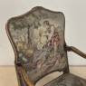 Antique French Louis XV Walnut Needlepoint Armchair ~ Fauteuil