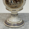 Pair Antique Belgian Pêtre À Baudour Neoclassical Porcelain Hunt Scene Urns