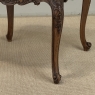 Antique French Régence Style Carved Oak Sainte Anne Marble End Table