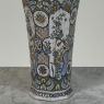 Set of Three Antique Boch Frères Keramis Hand-Painted Lidded Vases