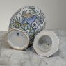 Set of Three Antique Boch Frères Keramis Hand-Painted Lidded Vases