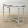 Antique French Louis XVI Painted Oval Center Table ~ End Table