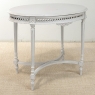 Antique French Louis XVI Painted Oval Center Table ~ End Table