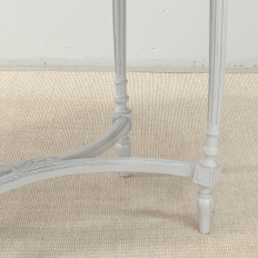 Antique French Louis XVI Painted Oval Center Table ~ End Table