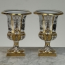 Pair Antique Ritzenhoff & Breker Neoclassical Porcelain Mantel Vases
