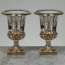 Pair Antique Ritzenhoff & Breker Neoclassical Porcelain Mantel Vases