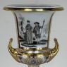 Pair Antique Ritzenhoff & Breker Neoclassical Porcelain Mantel Vases