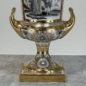 Pair Antique Ritzenhoff & Breker Neoclassical Porcelain Mantel Vases