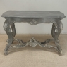 19th Century French Régence Hand-Carved & Painted Center Table