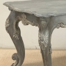 19th Century French Régence Hand-Carved & Painted Center Table