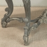 19th Century French Régence Hand-Carved & Painted Center Table