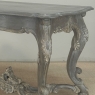 19th Century French Régence Hand-Carved & Painted Center Table