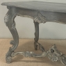 19th Century French Régence Hand-Carved & Painted Center Table