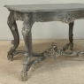 19th Century French Régence Hand-Carved & Painted Center Table