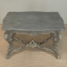 19th Century French Régence Hand-Carved & Painted Center Table