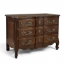Antique Country French Louis XV Style Solid Oak Commode
