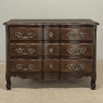 Antique Country French Louis XV Style Solid Oak Commode