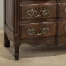 Antique Country French Louis XV Style Solid Oak Commode