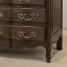 Antique Country French Louis XV Style Solid Oak Commode