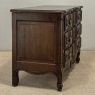Antique Country French Louis XV Style Solid Oak Commode