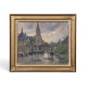 Framed Oil on Canvas by José Salvaggio (1953-) 'Place de la Carrière ~ Nancy'