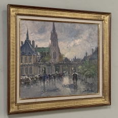 Framed Oil on Canvas by José Salvaggio (1953-) 'Place de la Carrière ~ Nancy'
