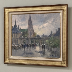 Framed Oil on Canvas by José Salvaggio (1953-) 'Place de la Carrière ~ Nancy'
