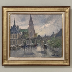 Framed Oil on Canvas by José Salvaggio (1953-) 'Place de la Carrière ~ Nancy'