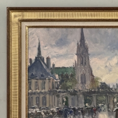 Framed Oil on Canvas by José Salvaggio (1953-) 'Place de la Carrière ~ Nancy'