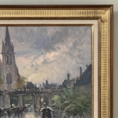 Framed Oil on Canvas by José Salvaggio (1953-) 'Place de la Carrière ~ Nancy'