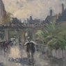 Framed Oil on Canvas by José Salvaggio (1953-) 'Place de la Carrière ~ Nancy'
