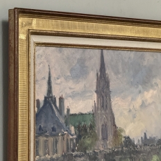 Framed Oil on Canvas by José Salvaggio (1953-) 'Place de la Carrière ~ Nancy'