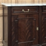 French Louis XVI Mahogany Buffet with Carrara Marble