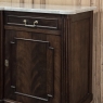 French Louis XVI Mahogany Buffet with Carrara Marble