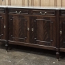 French Louis XVI Mahogany Buffet with Carrara Marble