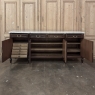 French Louis XVI Mahogany Buffet with Carrara Marble