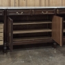 French Louis XVI Mahogany Buffet with Carrara Marble