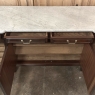 French Louis XVI Mahogany Buffet with Carrara Marble