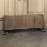 French Louis XVI Mahogany Buffet with Carrara Marble
