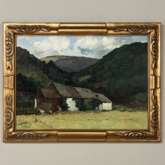 Framed Oil Painting on Canvas by Pierre Colson (1930-?) 'Farmhouse in the Ardennes'